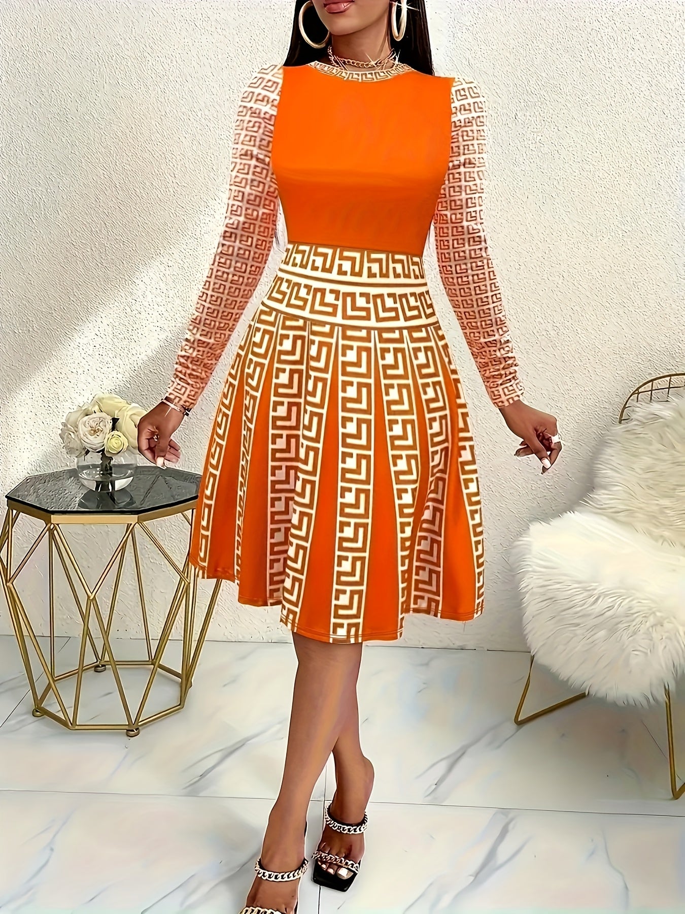 Stylish, Casual, And Elegant Printed Dress